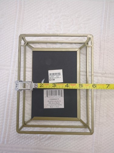 Metal Picture Frame Gold 4*6 - Foto 3 di 4