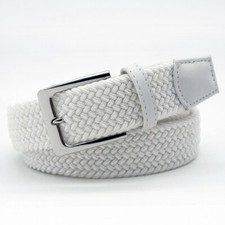 Woven Stretchy Belt Braided Black Mens belt Casual Women belt from Winston Hide