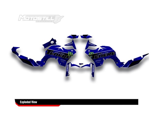 Yamaha Tenere 700 / WR - Kit completo de envoltura de calcomanías gráficas para / 2019-2025 - Imagen 2 de 15