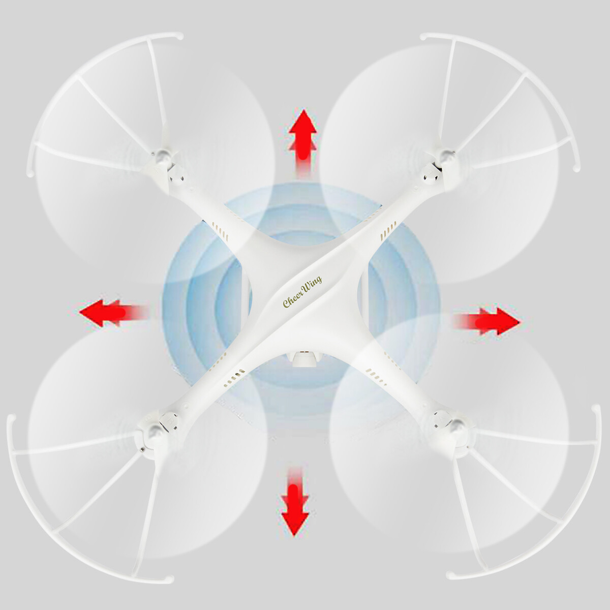 New CHEERWING CW4 RC Quadcopter w/ Auto Hovering Wi-Fi 3D Flips 2.4Ghz RC Drone
