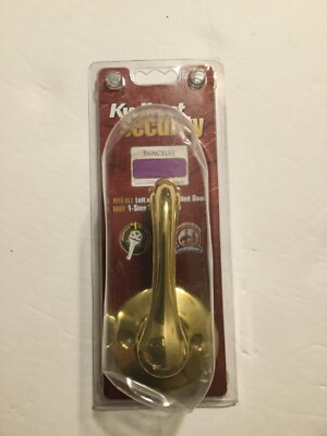 1 Kwikset Security Dorian Half-Dummy Lever in Polished Brass 488DNL 3 CP KSP