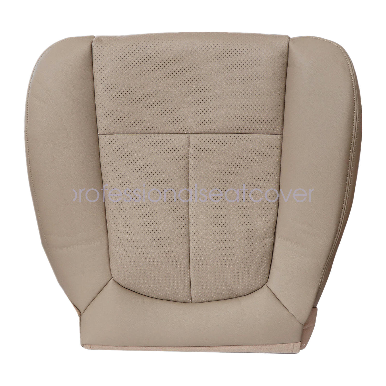 Driver & Passenger PERFORATED Leather SEAT COVER Tan For 09-14 Ford F150 Lariat