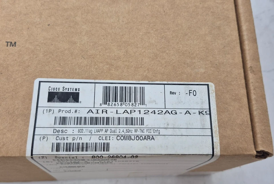 Sealed Cisco AIR-LAP1242AG-A-K9 Aironet Wireless Access Point - Image 2 of 3