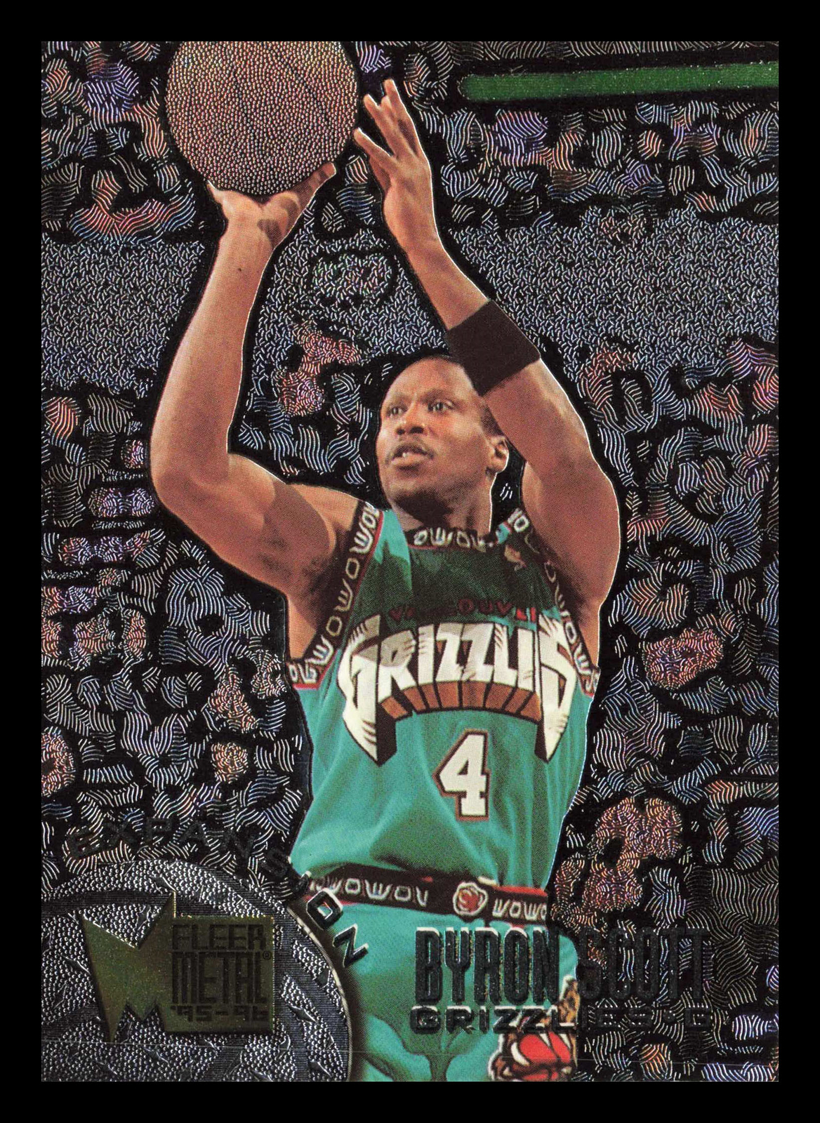 Byron Scott #206 1995-96 Metal Vancouver Grizzlies Basketball