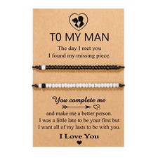 Father's Day Gifts for Husband from Wife Mens Birthday Gift Ideas Bracelet An...