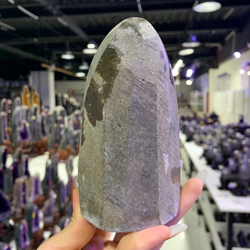 2.07LB Uruguay Natural Amethyst Crystal Mine Amethyst Block Treatment - Foto 12 di 12