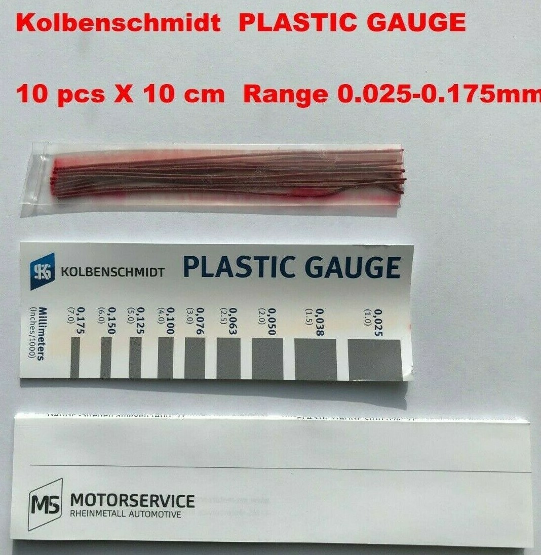 Rod Main Bearing Plastic Gauge Clearance strips Flexigauge Plastigage