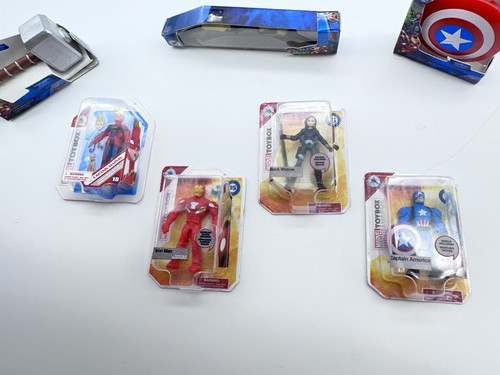 Marvel Toy Box And Avenger Micro Toys Captain Marvel Iron Man Etc 7 Total