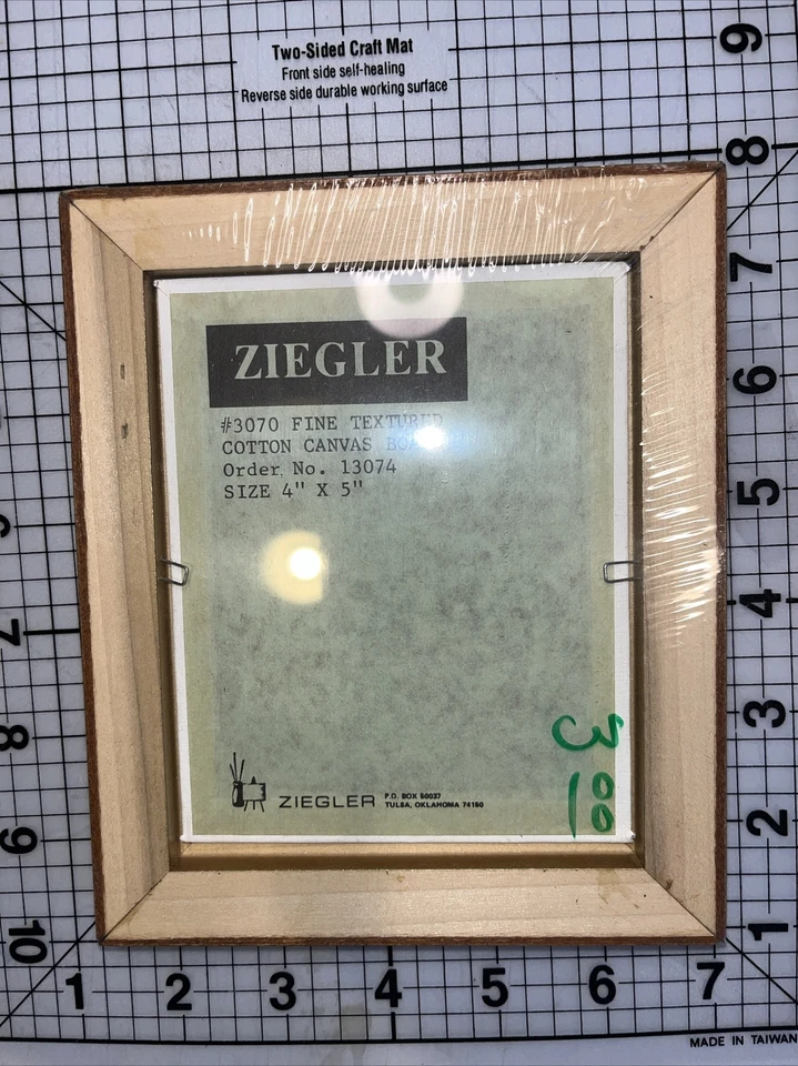 D.E. Ziegler  Art Frame Kit w/ cotton canvas Fine Textured 4x5 wood frames NIP - Image 2 of 4