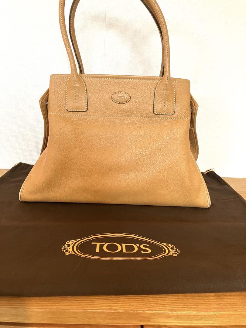 トートバッグ TOD'S TOTES CAMMELLO Tod's Handbag Tote Bag Camel Leather | eBay