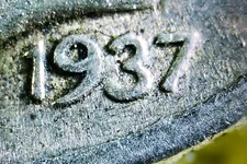 1937 P Mercury Dime DDO 003 VG/F 90% Silver Mint Variety Error Double Die