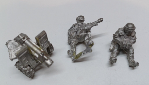 Warhammer 40k Metal Imperial Guard Heavy Bolter Crew - Games Workshop 1995