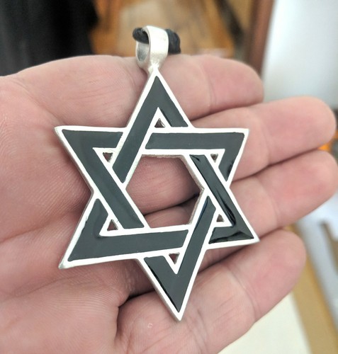 Large Jewish Star of David Israel Charm 