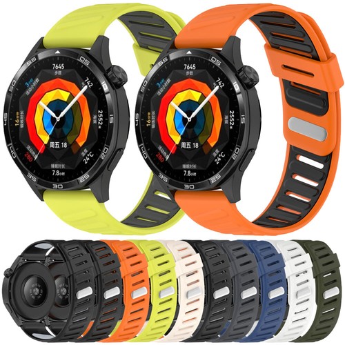 22mm Universal Sports Silicone Smart Watch Band Replacement Strap Wrist Bracelet