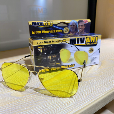 #ad New As Seen On Tv Tac Night Vision Driving Glasses for Men Women HD Sunglasses $9.99