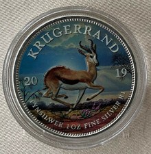Krügerrand 2019 * 1 OZ Silbermünze * Serie: Pangäa * BU * inkl. Zert. 