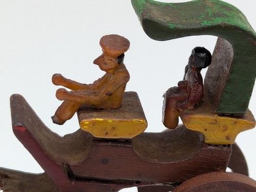 Vintage Miniature Horse Drawn Wooden Wagon Dollhouse Size - Picture 3 of 14