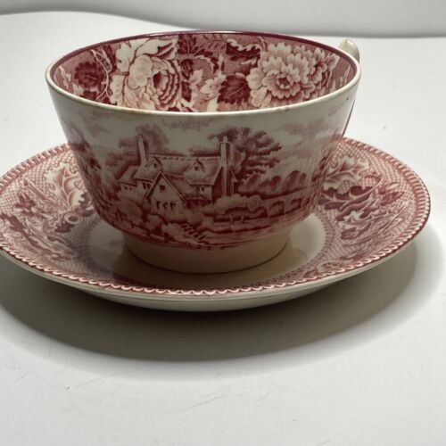 Tazza e piattino vintage Enoch Woods paesaggio inglese Inghilterra - Foto 2 di 14