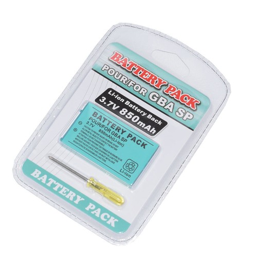 4PCS Battery FOR Nintendo AGS-003 SAM-SPRBP Game Boy Advanced SP AGS-001 GBA SP - Picture 3 of 6