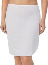 Jones New York Half Slip Womens Small White Microfiber Anti Cling Signature