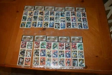LOT OF RARE HARD TO FIND NFL PLAYER PRO STAMPS 11 SHEETS 1996 NOTHING BUT STARS