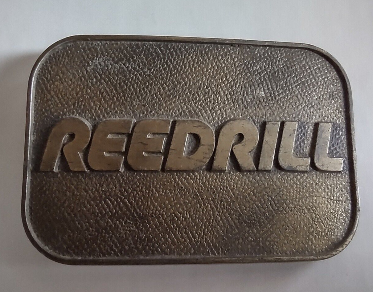 Reedrill Belt Buckle Solid Brass Mining Construct… - image 1