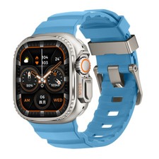 Soft Comfortable Silicone Band Protective Case for Apple Watch 42/44/45/46/49mm