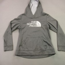 North Face Hoodie Womens Medium Long Sleeve Activewear Hooded Pocket Gray