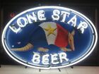 Texas Lone Star Beer Armadillos 24"x20" Neon Light Sign Lamp Display Wall Decor