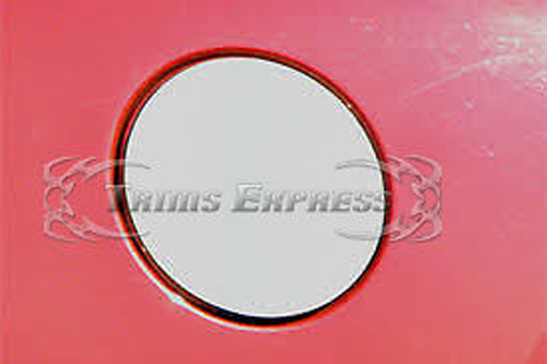 1995-1997 Lincoln Town Car Chrome Stainless Steel Flat Gas Cap Door Cover Accent - Picture 2 of 3