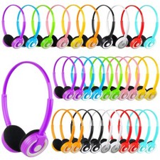 Bulk Classroom Headphones 15 Pack for Students Kids School Wholesale Headphon...