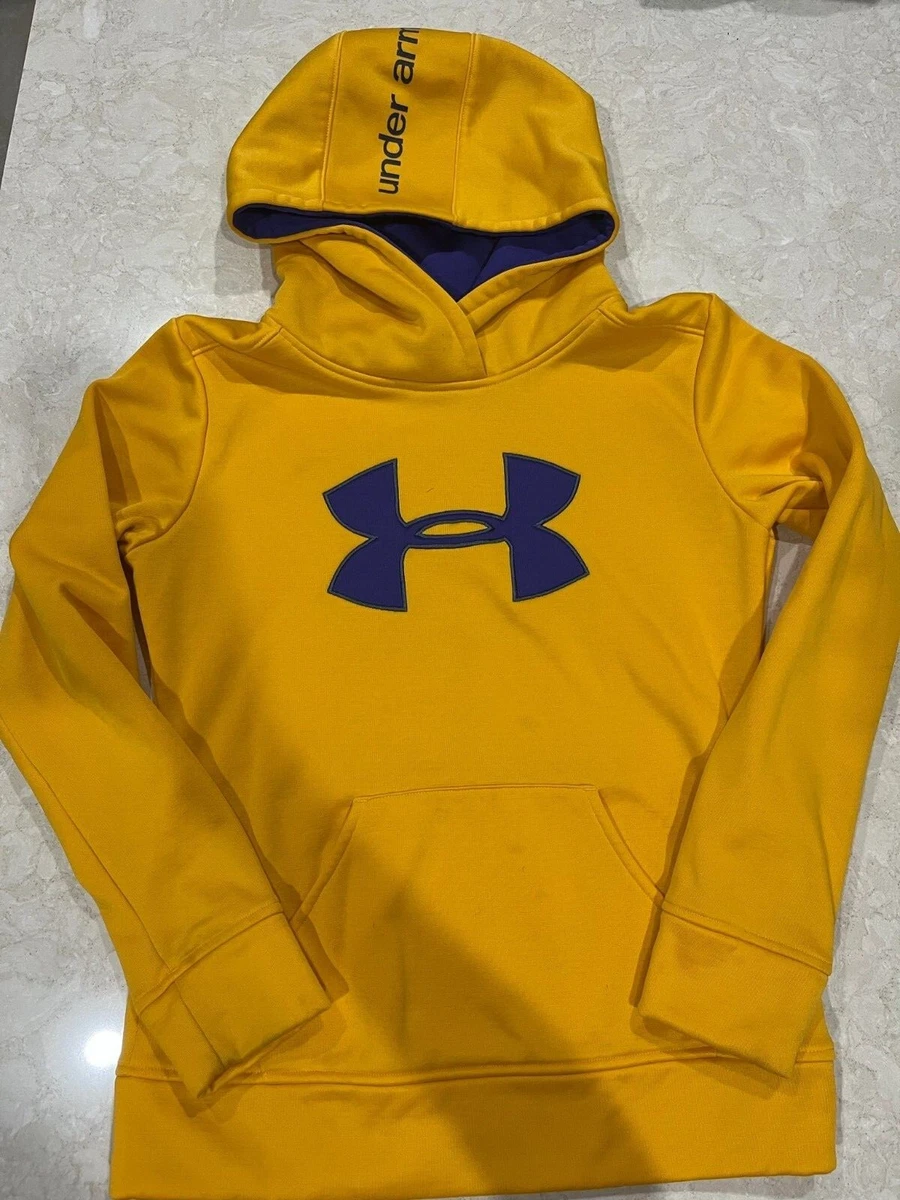 Yellow under armour hoodie hot sale
