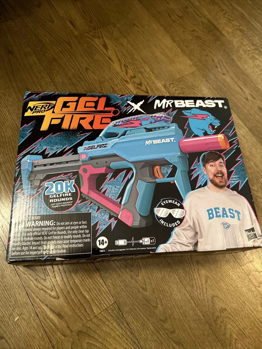 NERF Pro Gelfire X Mrbeast Fully Automatic Blaster