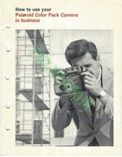 Vintage Polaroid Color Pack Camera in Business