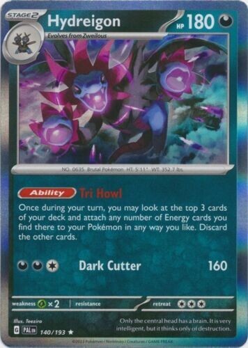 Hydreigon Holo Rare Pokemon TCG Card 140/193