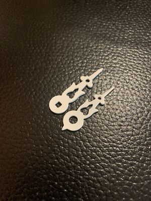 Cuckoo Clock Hands- Plastic White Square Minute Hole1-3/8  Center Axis ( A-13 )