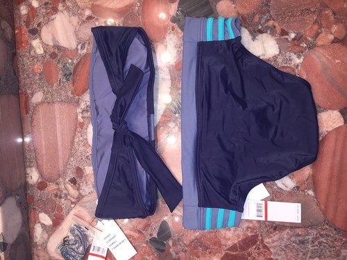 Nwt DKNY Donna Karan A-Lister Bandeau Scuba Bikini Badeanzug Satz Damen XS - Picture 6 of 7