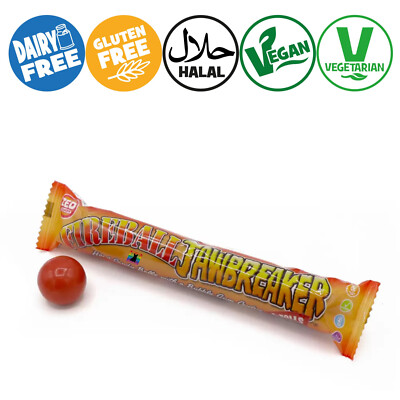 Zed Candy FIREBALL Jawbreakers VEGAN Gobstoppers BubbleGum Sweets