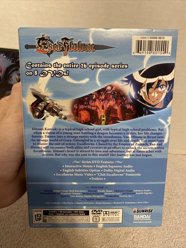 Escaflowne Complete Collection Set (DVD, 2006, 8-Disc Set, Anime Legends) RARE - Foto 3 di 9