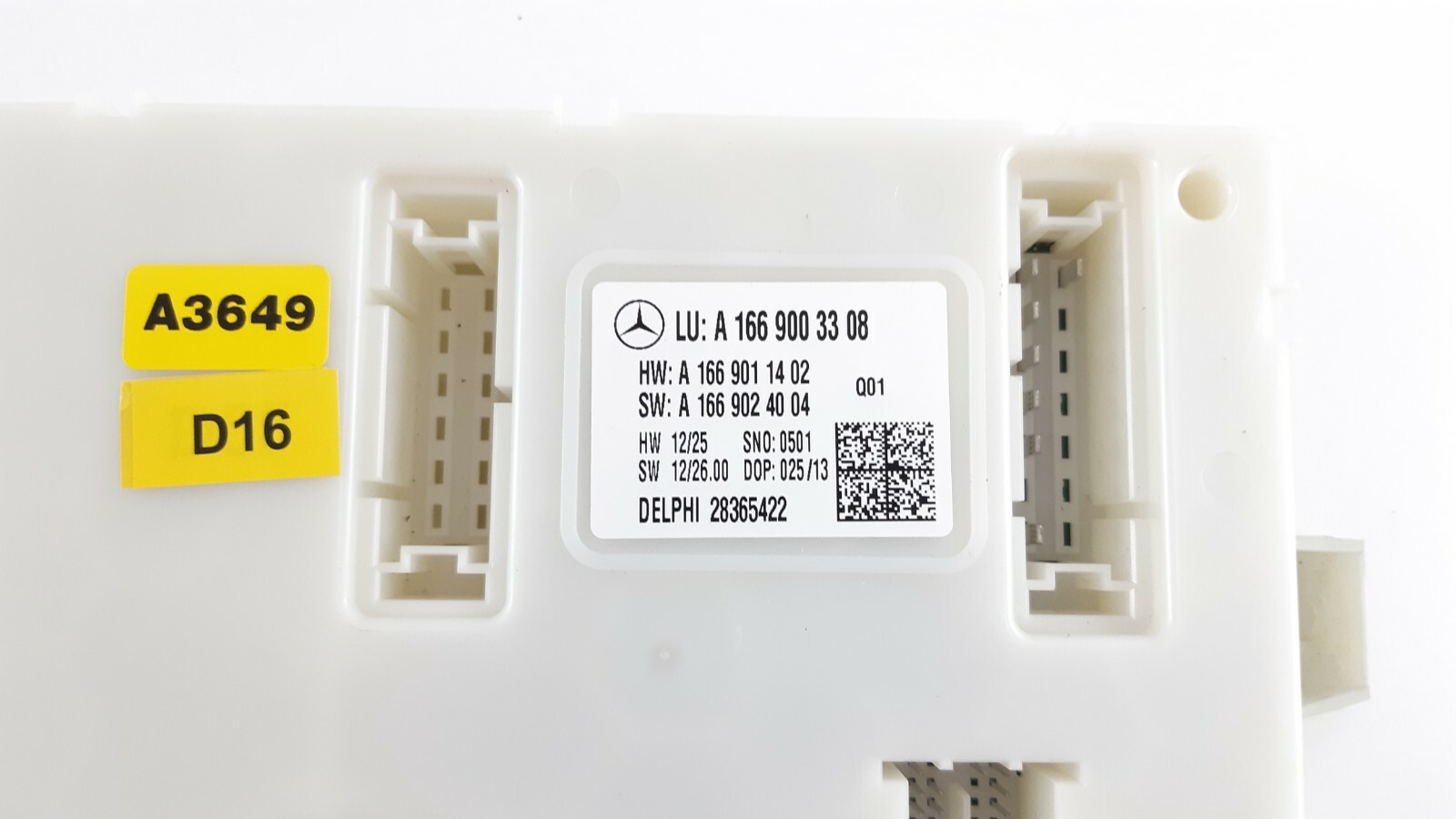 MERCEDES-BENZ ML/GL-CLASS REAR SAM CONTROL MODULE A1669003308 