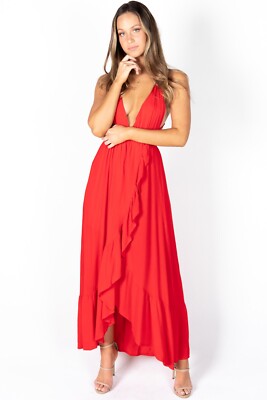 Womens Red Maxi dress, Princess Polly, New with Tags, unworn. Free express  post | eBay Australia
