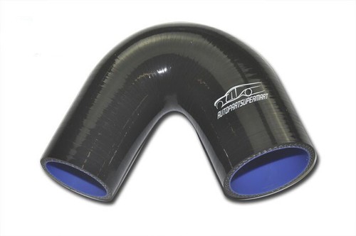 Manguera de admisión de codo unificadora de silicona de 4 capas de 135 grados 51 mm a 76 mm 2"" - 3"" negra - Imagen 4 de 7