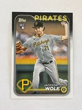 2024 TOPPS JACKSON WOLF #523 ROOKIE PITCHER PITTSBURGH PIRATES BASEBALL CARD