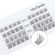 Mix Curl Eyelash Clusters – Ms. Panda Wispies 40 Cluster Set
