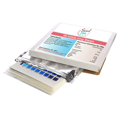 25x essbare Glasurblätter zum Bedrucken | A4er Pack | hochwertige Qualität
