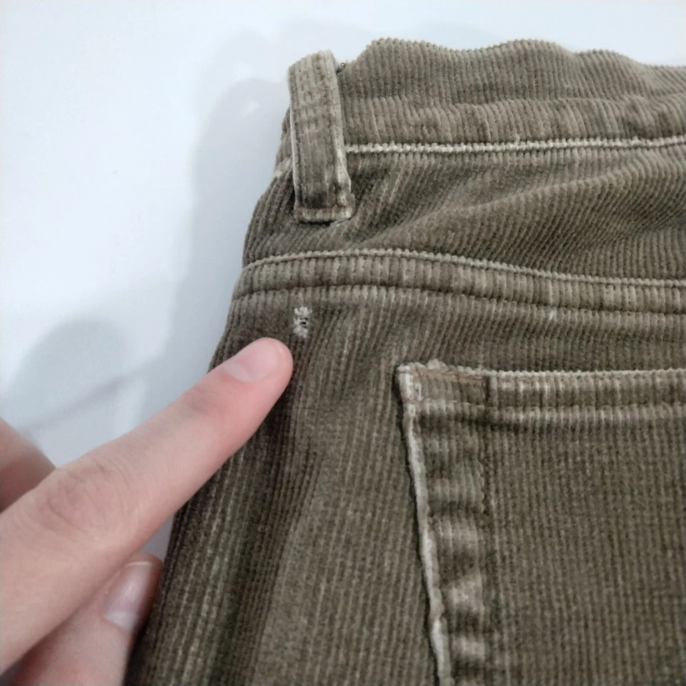 Pantalón De Colección Años 90 Y2k Z Cavaricci Marrón Pana Corte Bota Mujer Talla 11 34x31 Foto 2 de 4