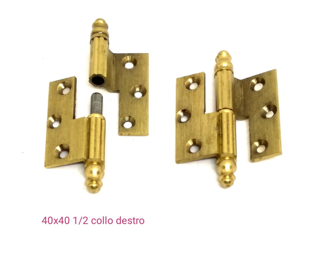 CERNIERE PER MOBILI ANTICHI BRONZATA 40x40 CON BATTUTA BASETTA ANSEL – Ferramenta Frisardi - Foto 13