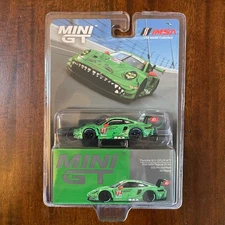 Mini GT Porsche 911 GT3 R #77 Rexy 2024 IMSA Daytona GTD Pro 2nd Place AO Racing