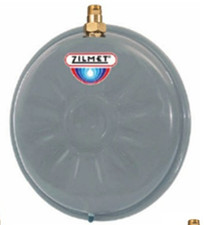 Zilmet ZFT8C 2.1 gal flat round hydronic tank with 1/2" NPT connection