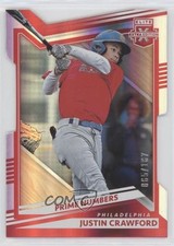2022 Elite Extra Edition Prime Numbers C Die-Cut 65/167 Justin Crawford #17 0q1p